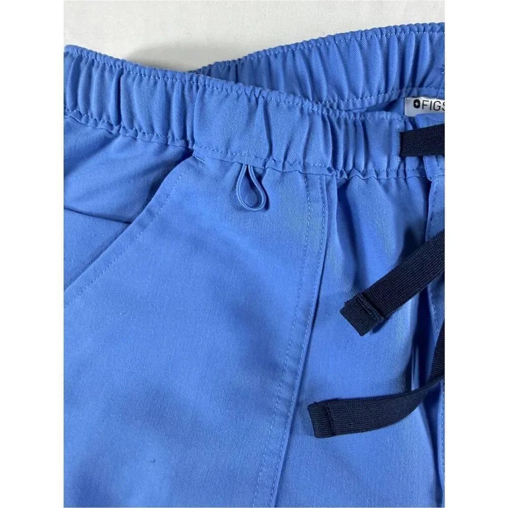 FIGS Mens Blue Cairo Cargo Scrub Pants